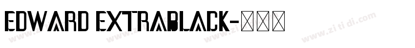 Edward ExtraBlack字体转换